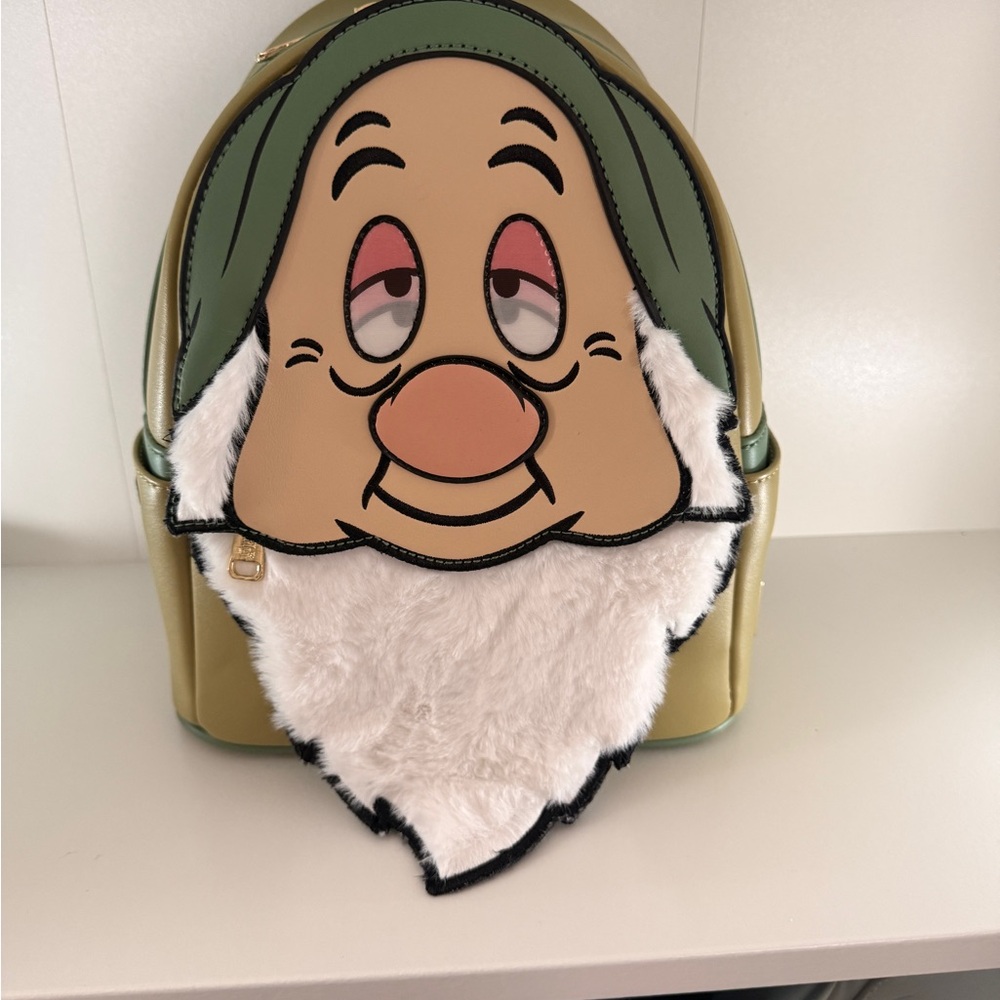 Loungefly Disney Snow White Sleepy Cosplay Mini Backpack Lenticular Eyes NWOT